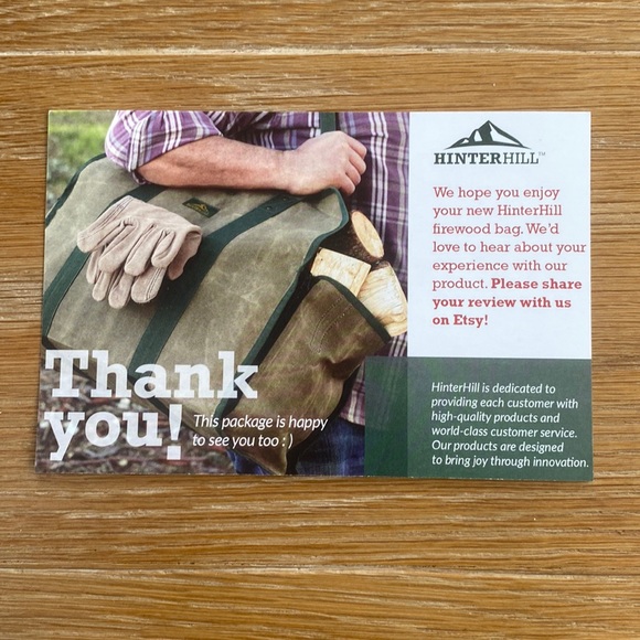 HINTERHILL 2 In 1 Firewood/All Purpose Waxed Canvas Bag NWT - Picture 5 of 14